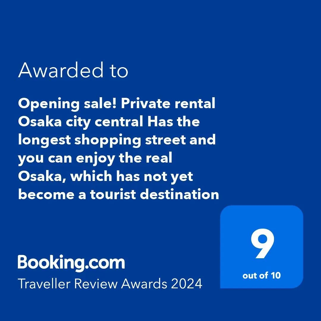 #803 Opening Sale! Private Rental Osaka City Central Has The Longest Shopping Street And You Can Enjoy The Real Osaka, Which Has Not Yet Become A Tourist Destination location